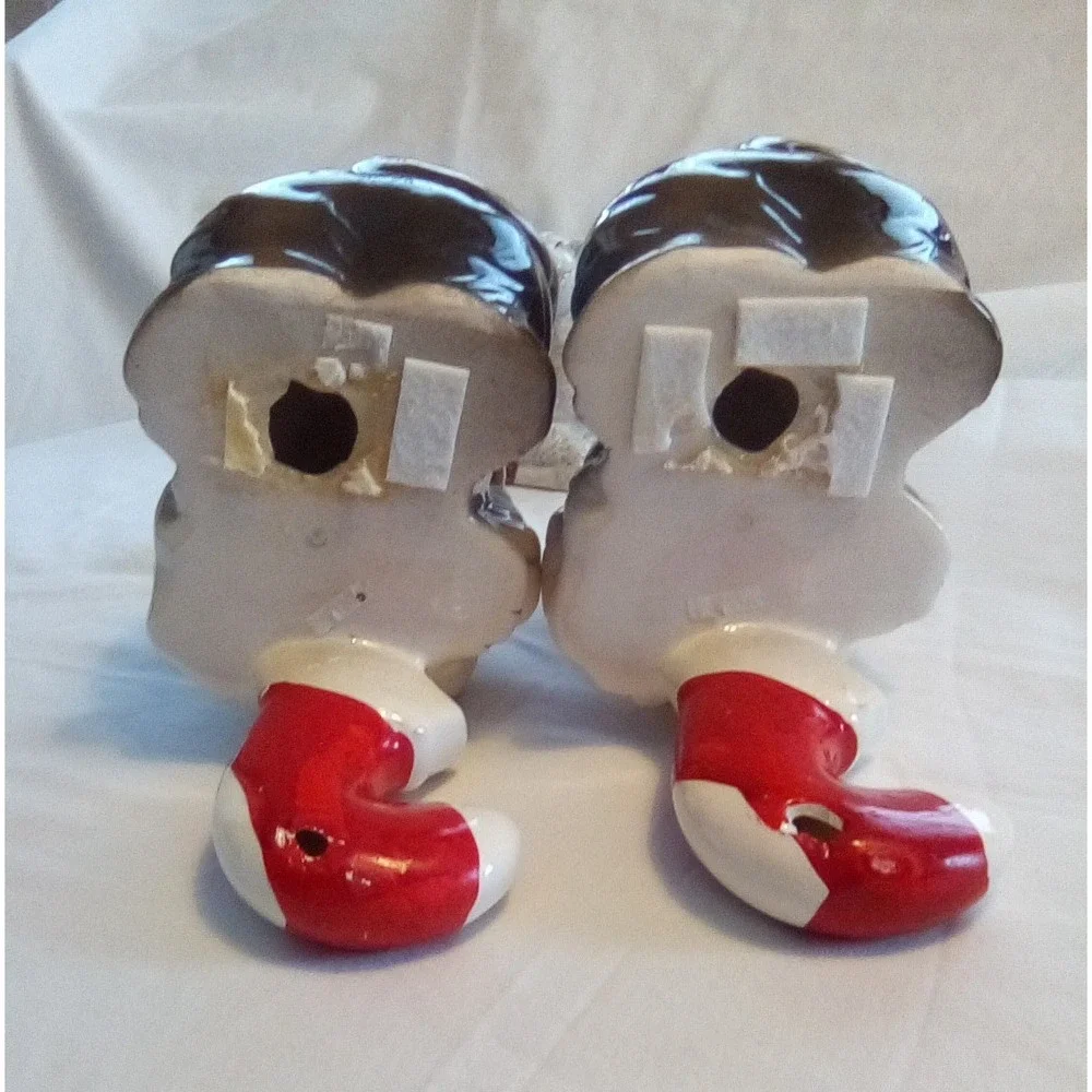 Vintage House of Lloyd,Ceramic Puppy Dog Christmas Stocking Holders,contains (2)